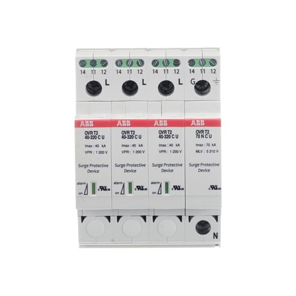 OVRT23N40320PTSU, OVR SPD 3P+N 40KA 320V P TS 3RD ED